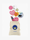 Girl Power embroidered patch set for kids with reusable Hahaha drawstring bag