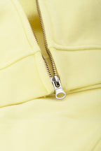 Light Yellow Organic Cotton Kids Zip-Up Jacket - Customizable