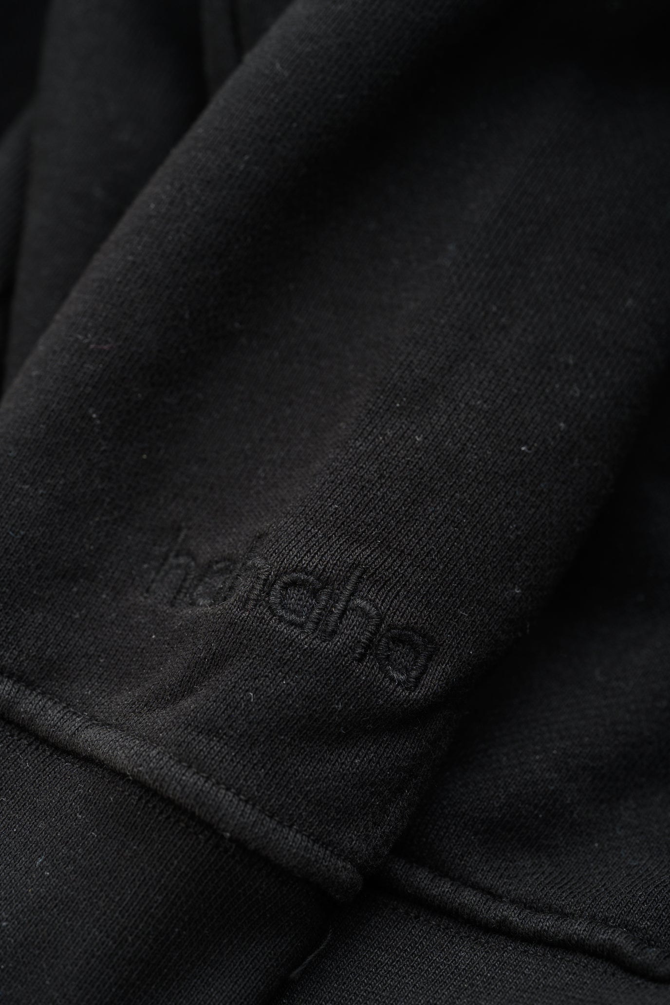 Black Organic Cotton Kids Zip-Up Jacket - Customizable