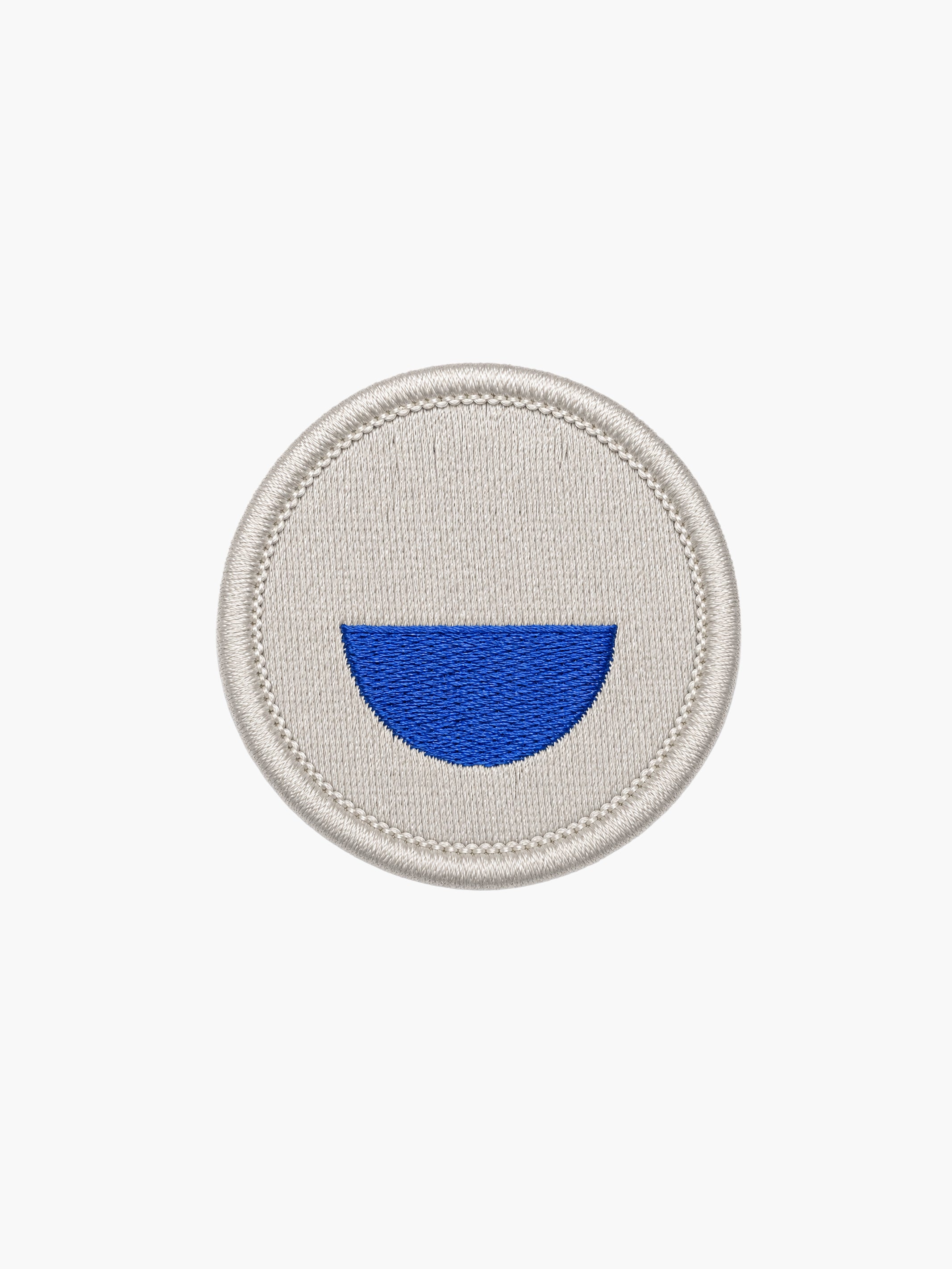 Gray Smiley Patch