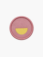 pink smiley patch