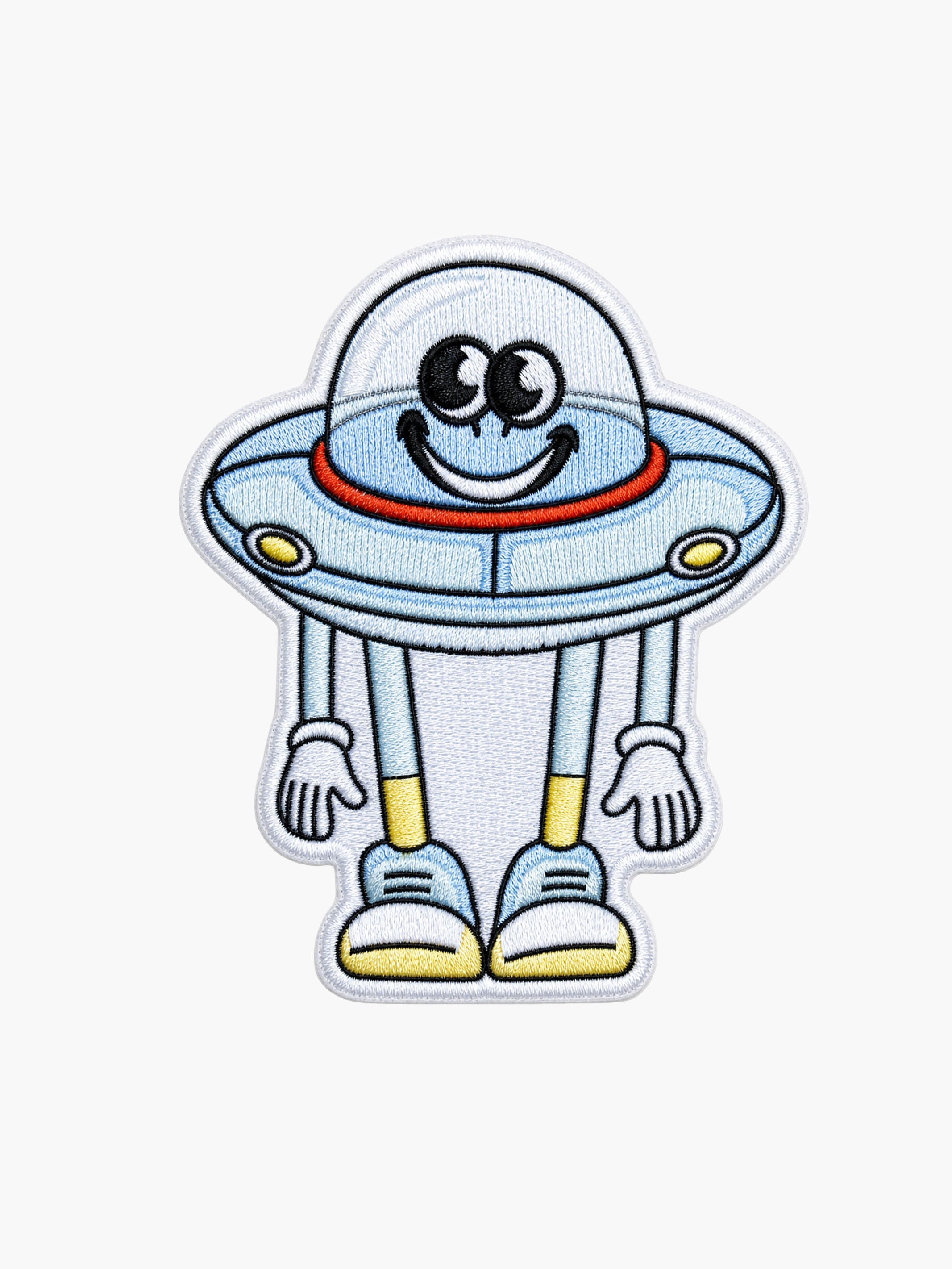 smiley ufo patch
