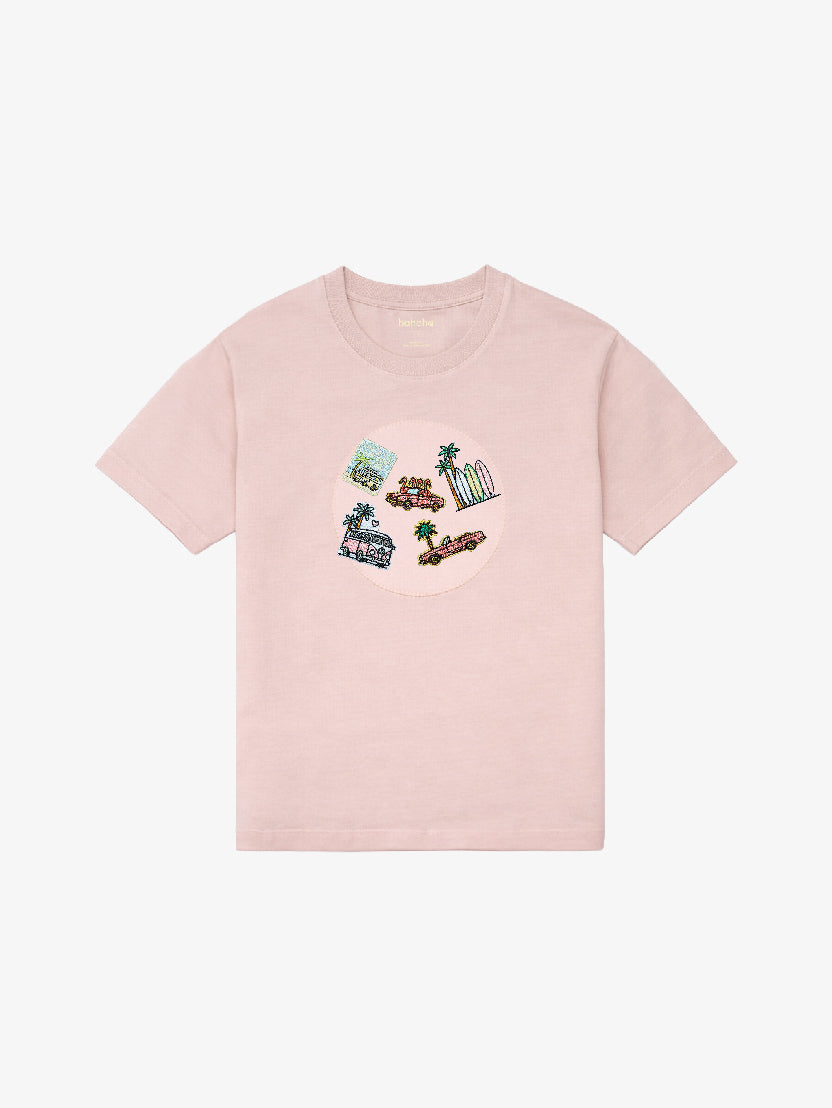 Dirty Pink Organic Cotton Kids Tee - Customizable