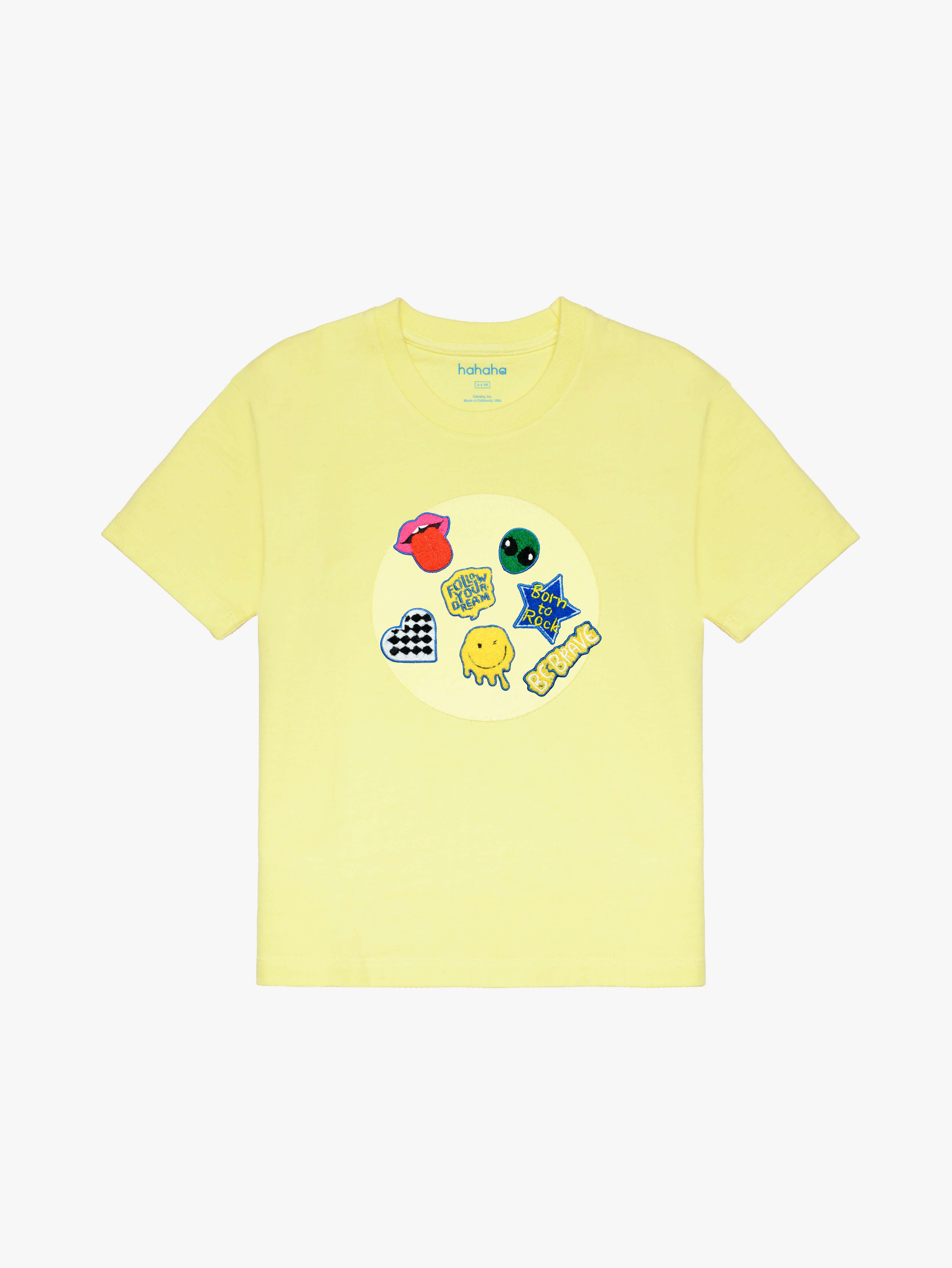 Light Yellow Organic Cotton Kids Tee - Customizable