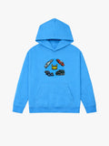 Blue Organic Cotton Kids Hoodie - Customizable