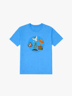 Blue Organic Cotton Kids Tee - Customizable