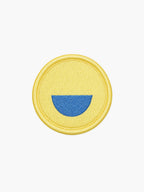 yellow smiley patch