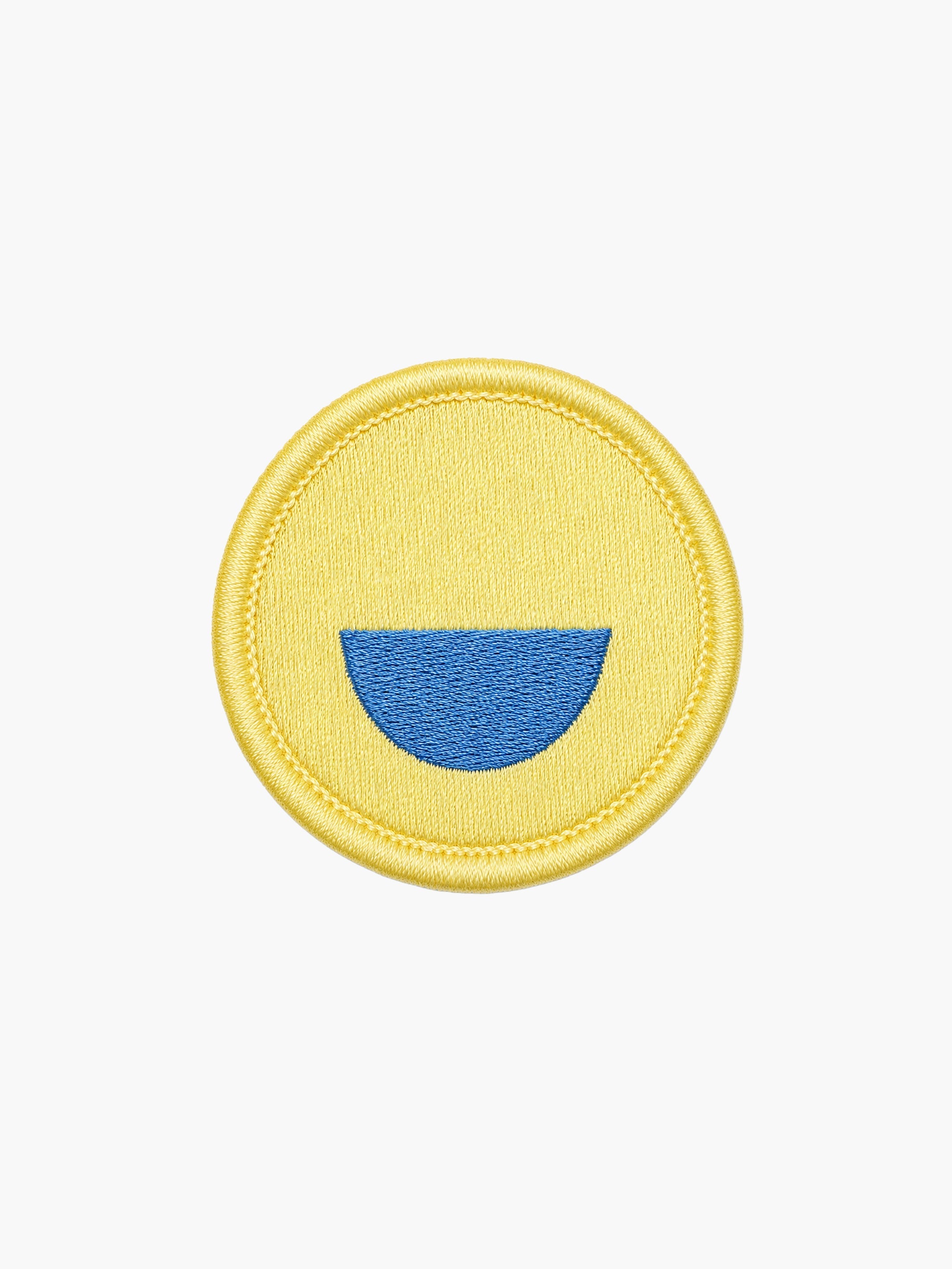 yellow smiley patch