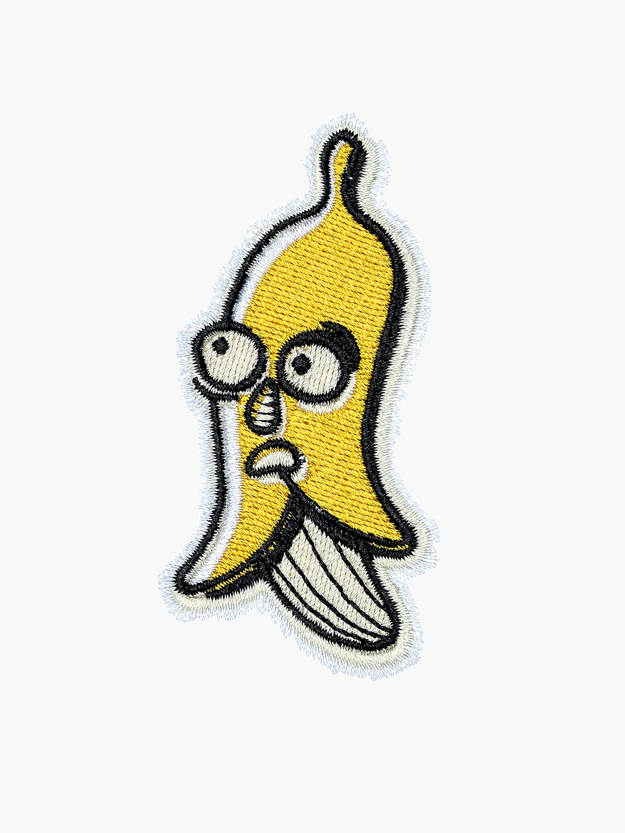 Embroidered Banana patch with hook-and-loop backing