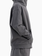 Stone Grey Organic Cotton Kids Hoodie - Essential