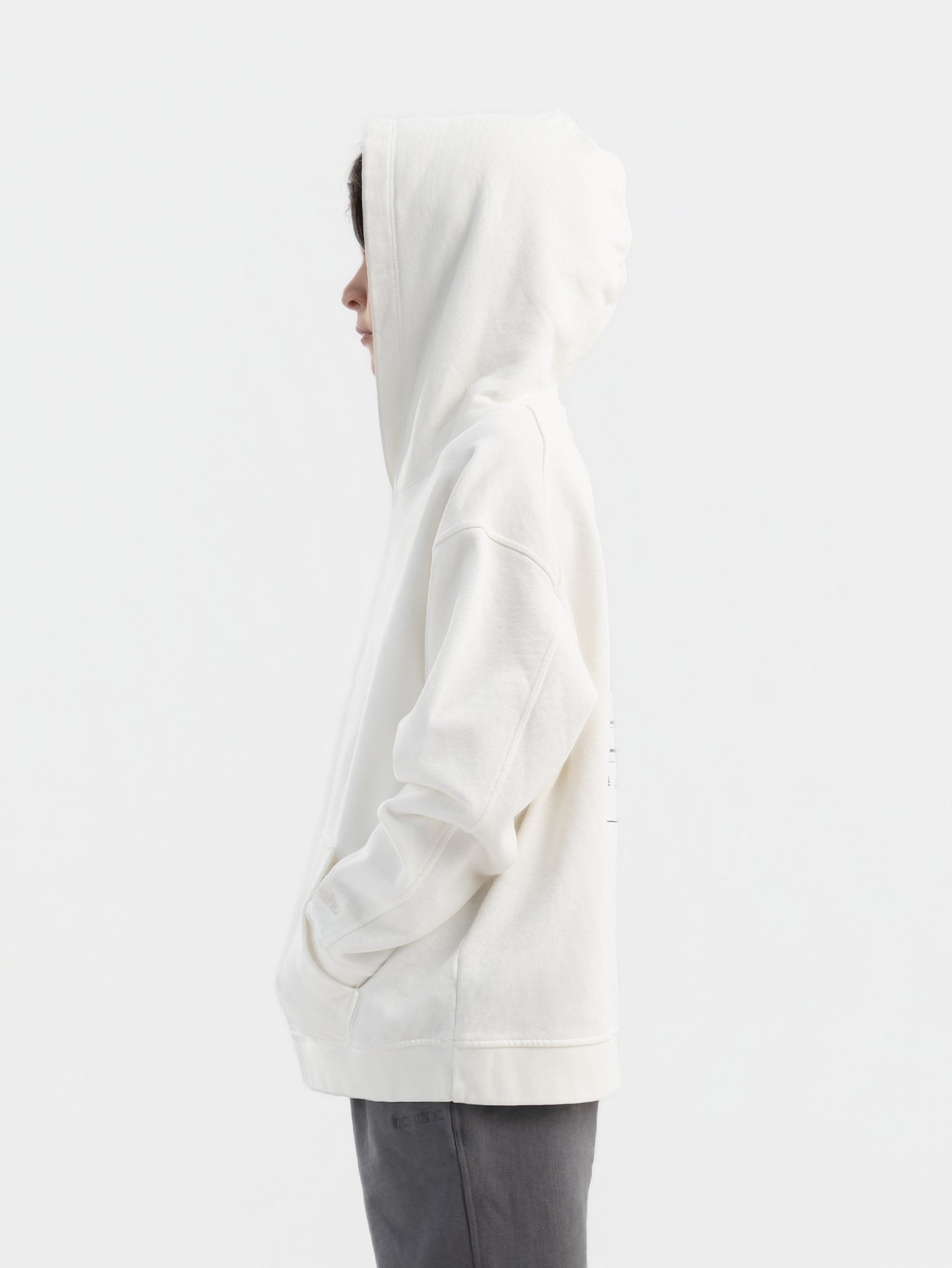 Off-White Organic Cotton Kids Hoodie - Essential