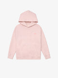 Dirty Pink GOTS organic cotton kids hoodie, flat front view on ghost mannequin