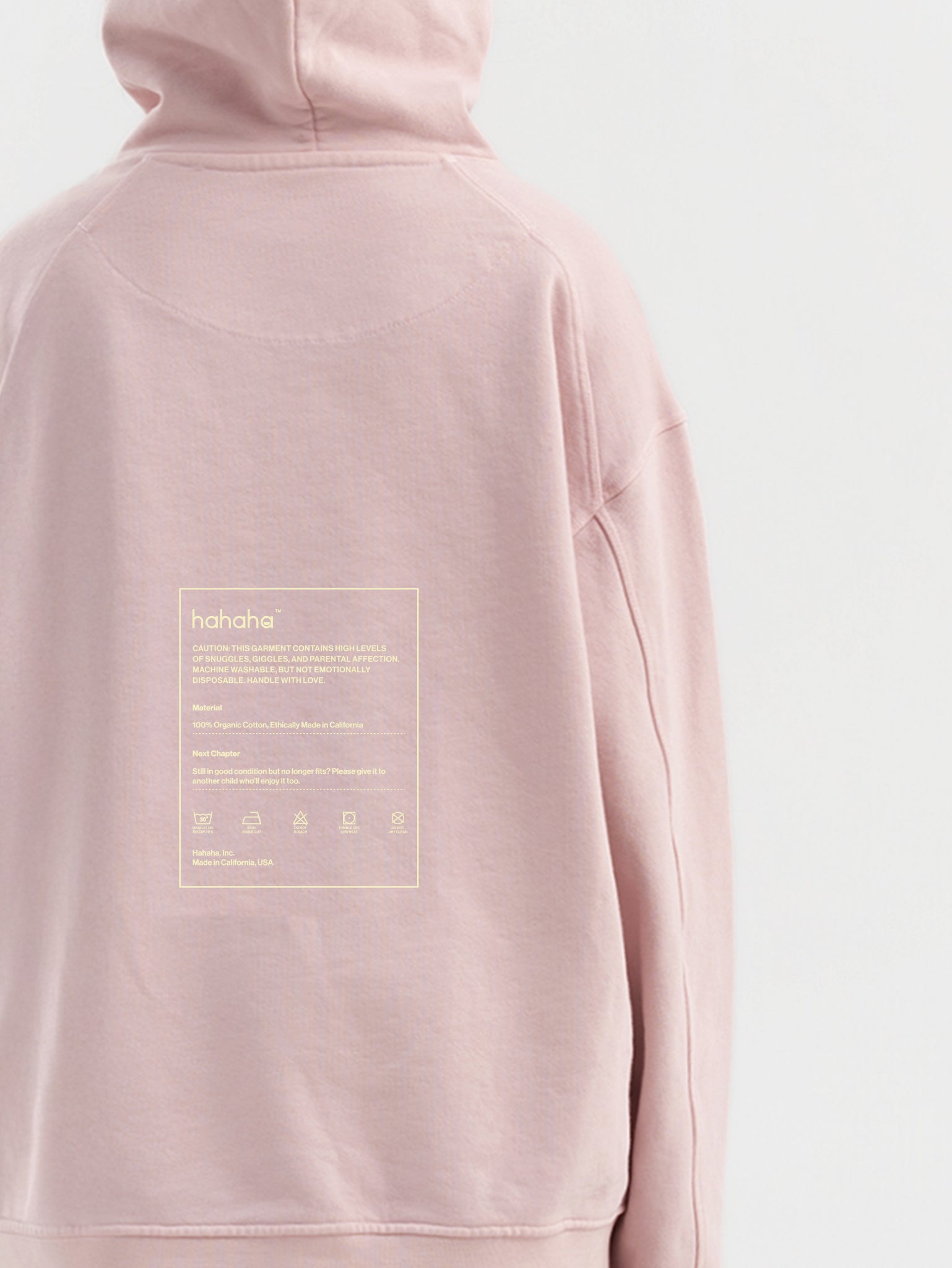 Dirty Pink Organic Cotton Kids Hoodie - Essential