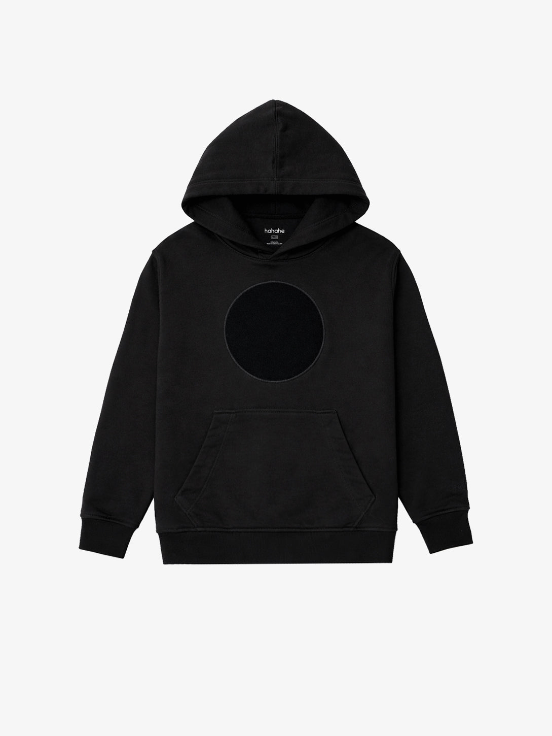 Black Organic Cotton Kids Hoodie - Customizable