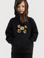Black Organic Cotton Kids Hoodie - Customizable