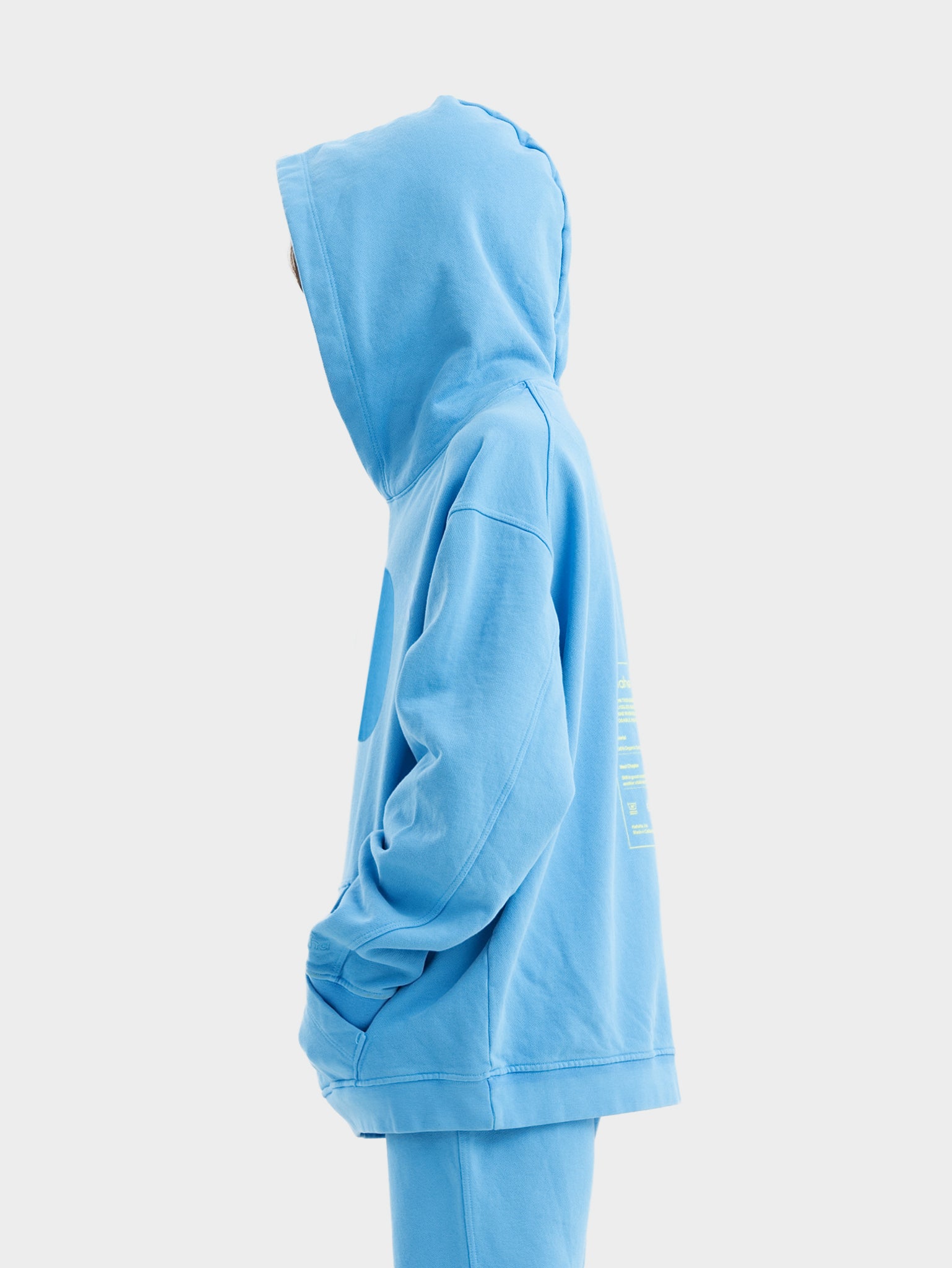Blue Organic Cotton Kids Hoodie - Customizable