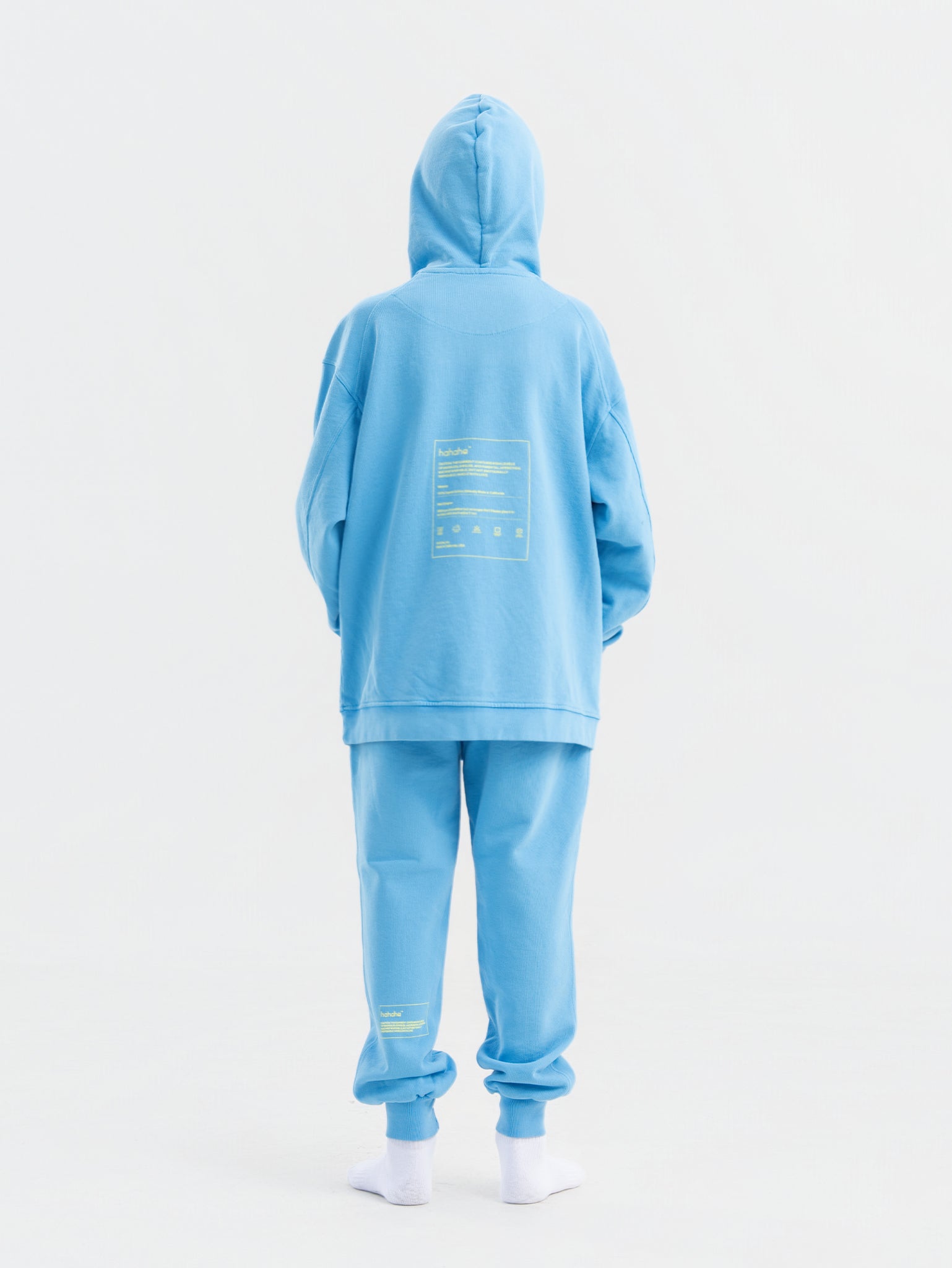 Blue Organic Cotton Kids Hoodie - Customizable