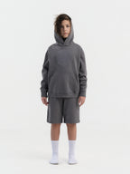 Stone Grey Organic Cotton Kids Hoodie - Customizable