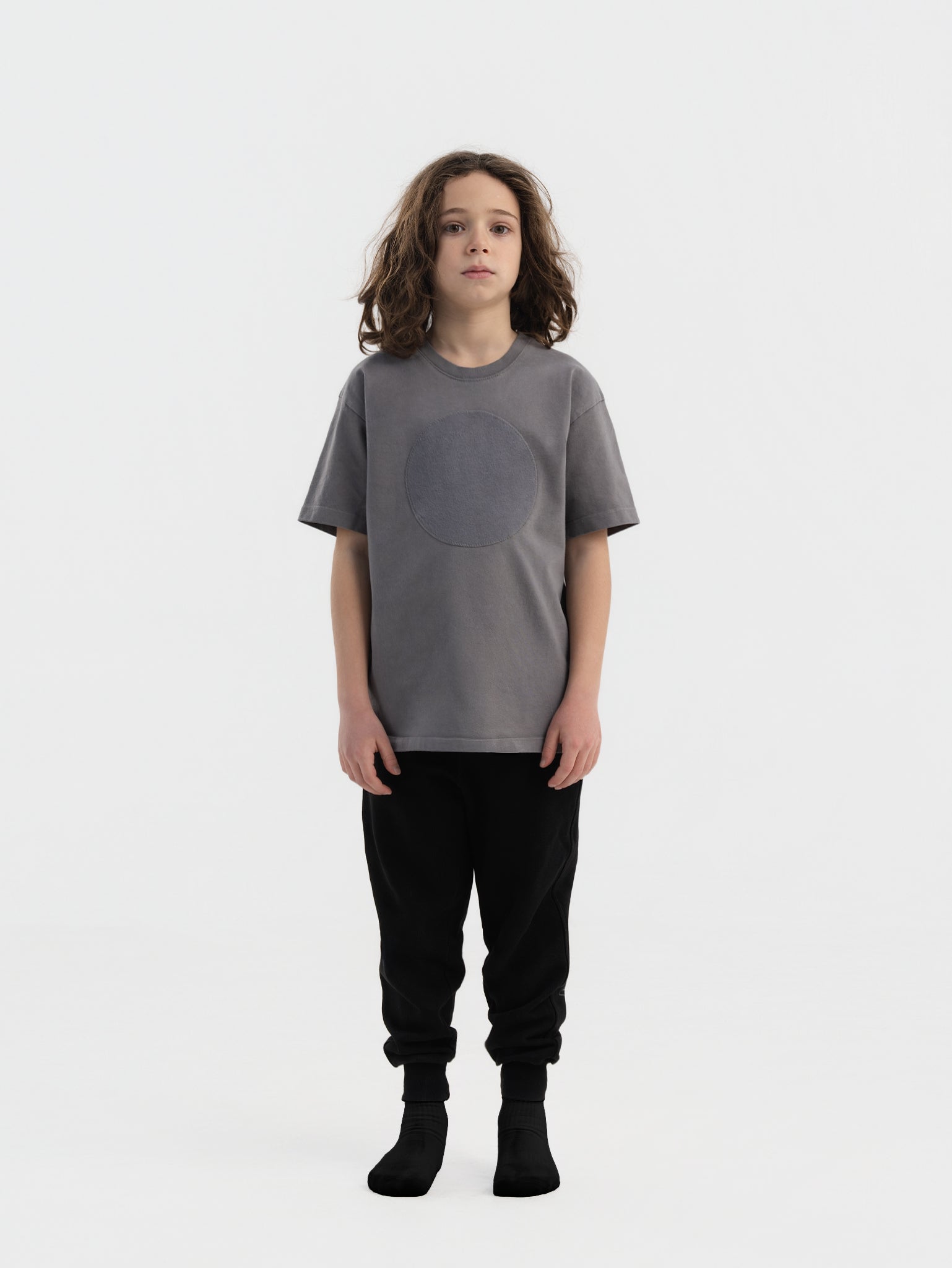 Stone Grey Organic Cotton Kids Tee - Customizable