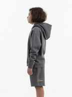 Stone Grey Organic Cotton Kids Hoodie - Customizable