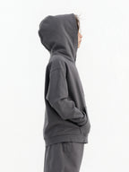 Stone Grey Organic Cotton Kids Hoodie - Customizable