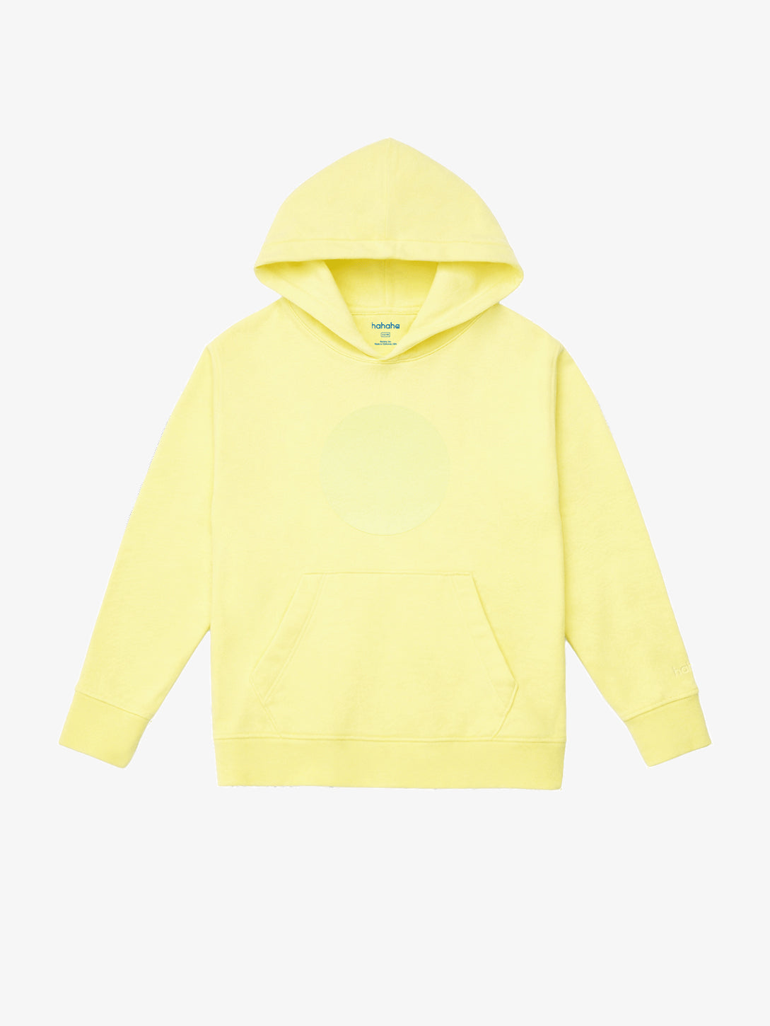 Light Yellow Organic Cotton Kids Hoodie - Customizable