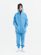 Blue Organic Cotton Kids Zip-Up Jacket - Essential