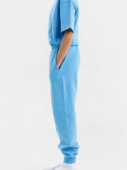 Blue Organic Cotton Kids Joggers - Essential