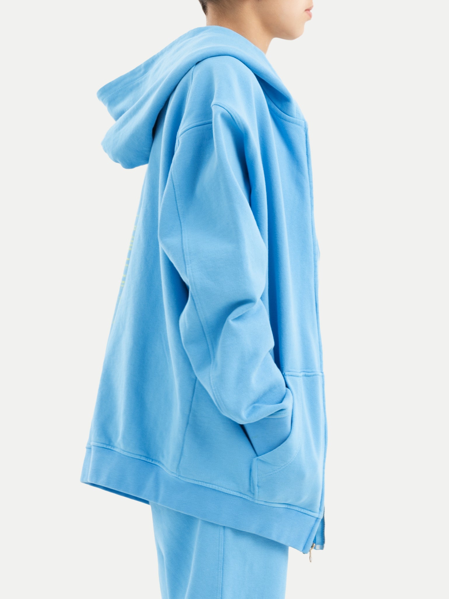 Blue Organic Cotton Kids Zip-Up Jacket - Essential