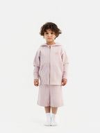 Dirty Pink Organic Cotton Kids Zip-Up Jacket - Essential