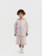 Dirty Pink Organic Cotton Kids Zip-Up Jacket - Customizable