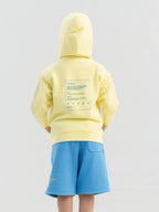 Light Yellow Organic Cotton Kids Zip-Up Jacket - Customizable