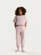 Dirty Pink Organic Cotton Kids Joggers - Essential