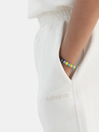 Off-White Organic Cotton Kids Joggers - Essential