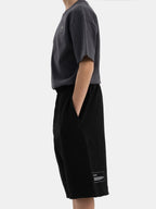 Black Organic Cotton Kids Shorts - Essential