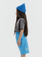 Blue Organic Cotton Kids Shorts - Essential