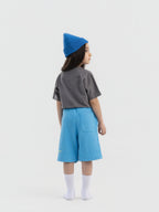 Blue Organic Cotton Kids Shorts - Essential