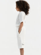 Off-White Organic Cotton Kids Shorts - Essential
