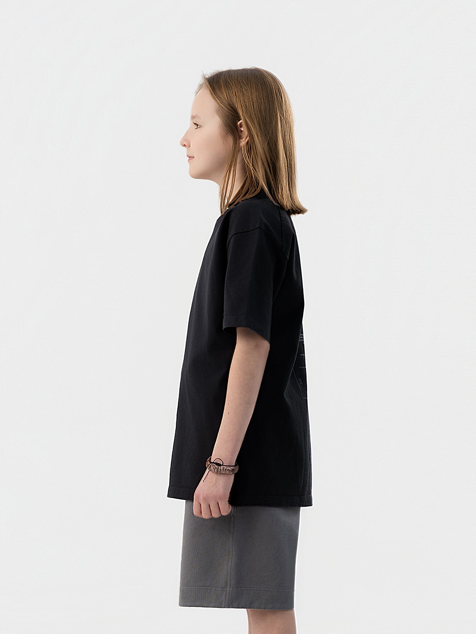 Black Organic Cotton Kids Tee - Essential