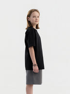 Black Organic Cotton Kids Tee - Essential