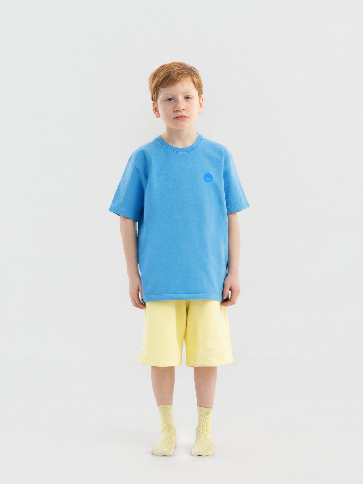 Blue Organic Cotton Kids Tee - Essential