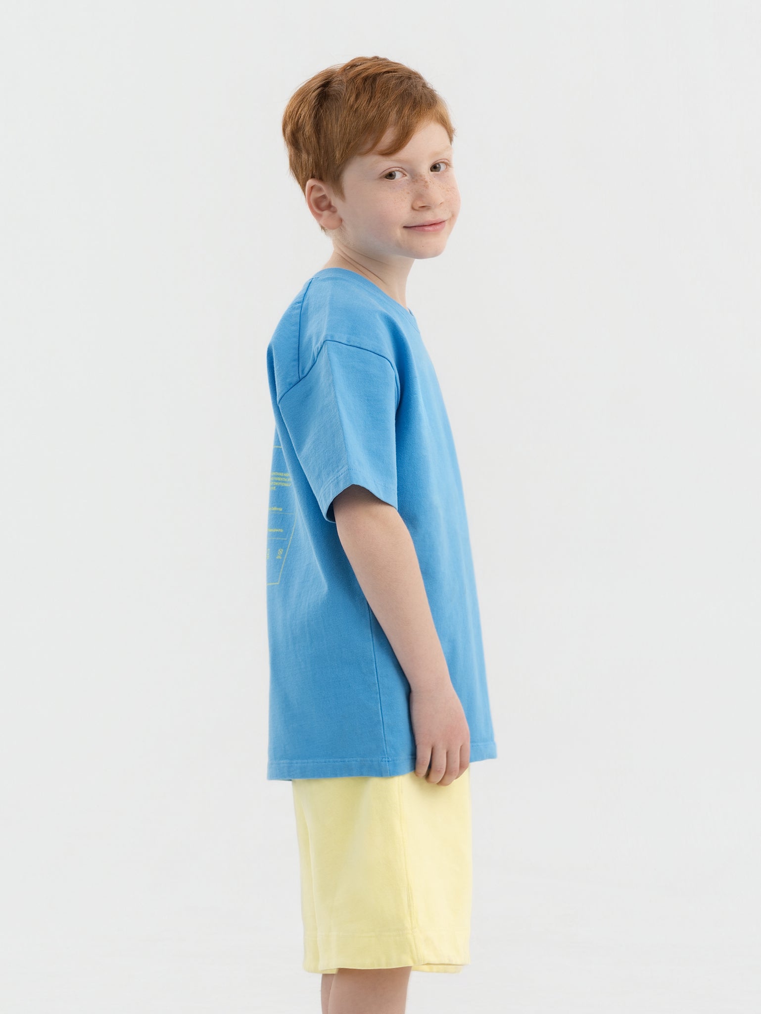 Blue Organic Cotton Kids Tee - Essential
