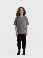 Stone Grey Organic Cotton Kids Tee - Essential