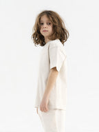 Off-White Organic Cotton Kids Tee - Essential