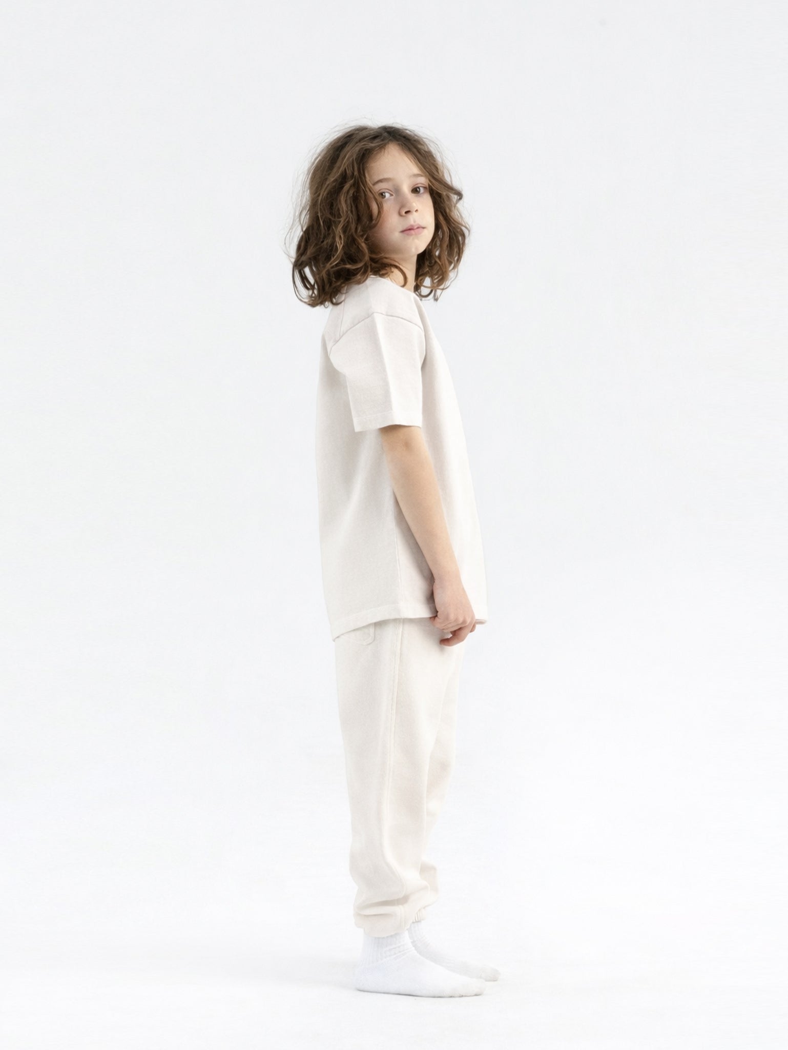 Off-White Organic Cotton Kids Tee - Essential