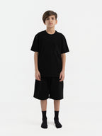 Black Organic Cotton Kids Tee - Customizable