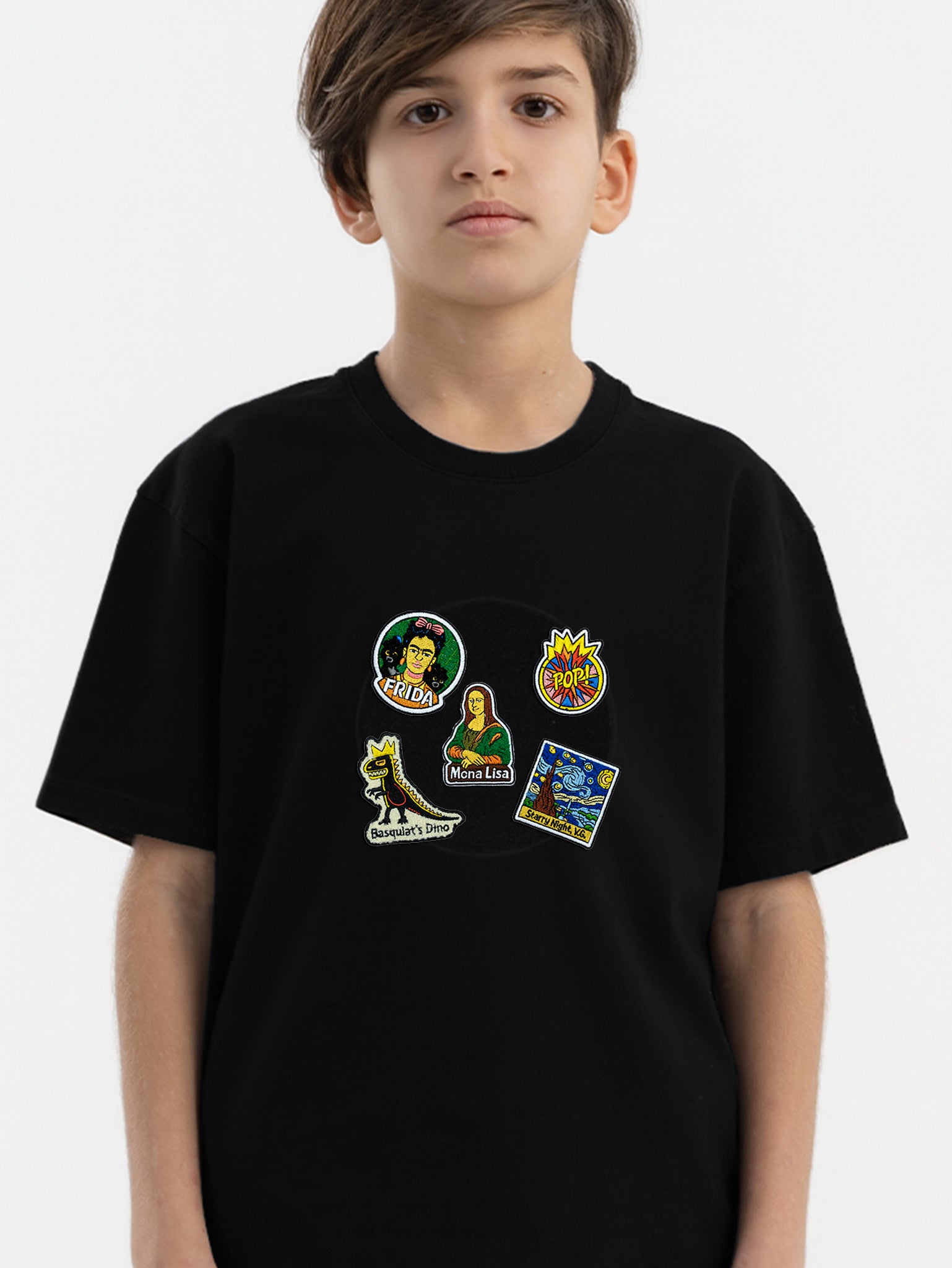 Black Organic Cotton Kids Tee - Customizable