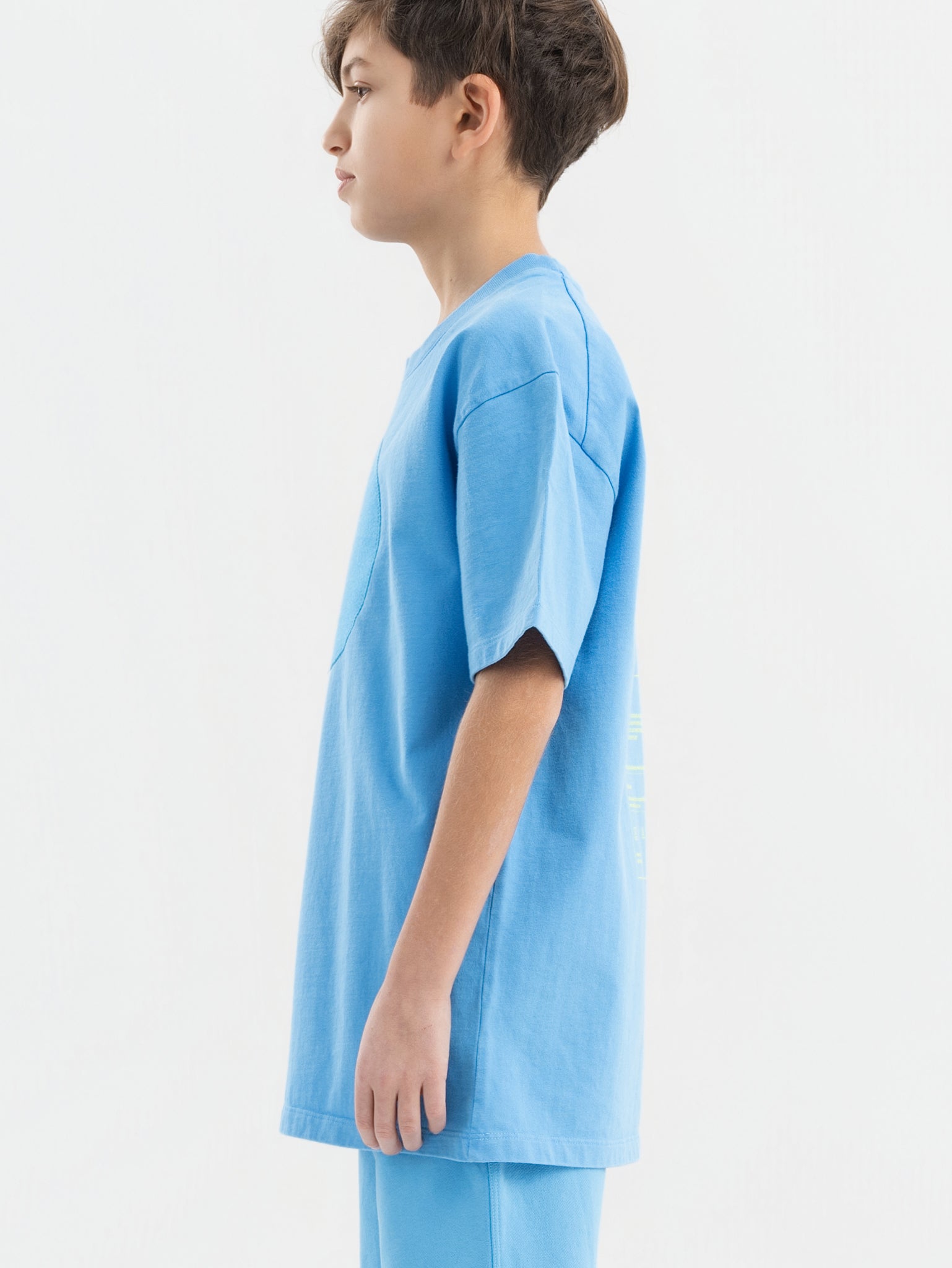 Blue Organic Cotton Kids Tee - Customizable