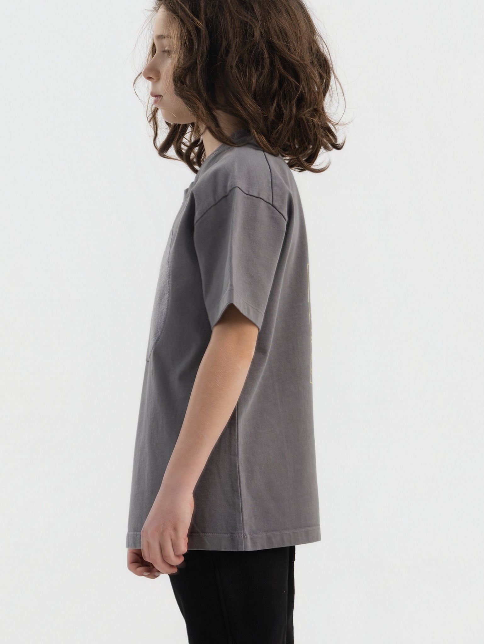 Stone Grey Organic Cotton Kids Tee - Customizable