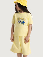 Light Yellow Organic Cotton Kids Tee - Customizable